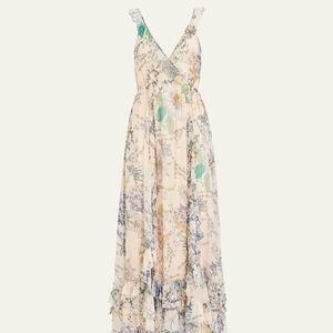 Floral V-Neck Maxi Dress